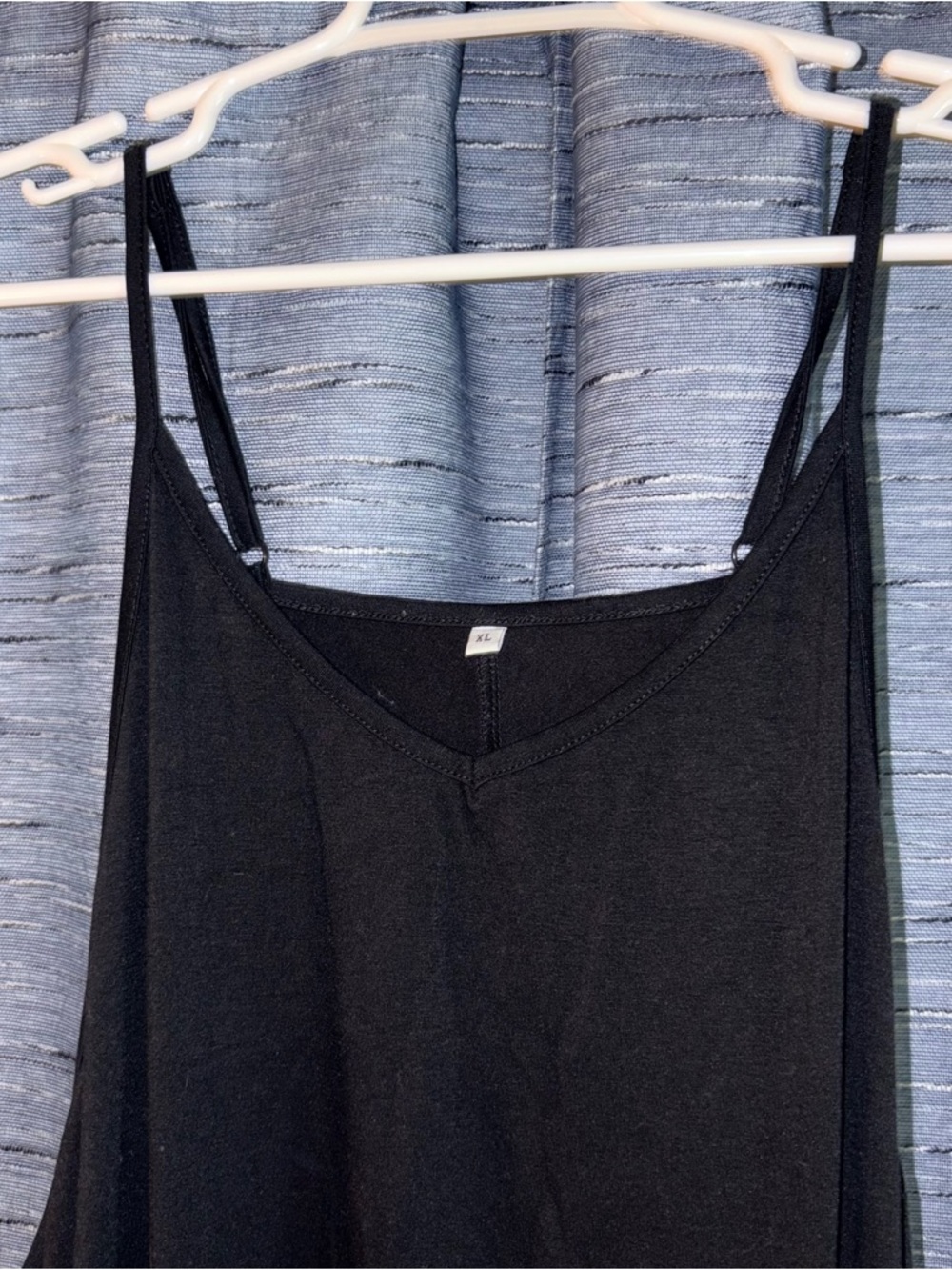 Black Women's Jumpsuit - Romper with Side Pockets - Picture 3 of 7